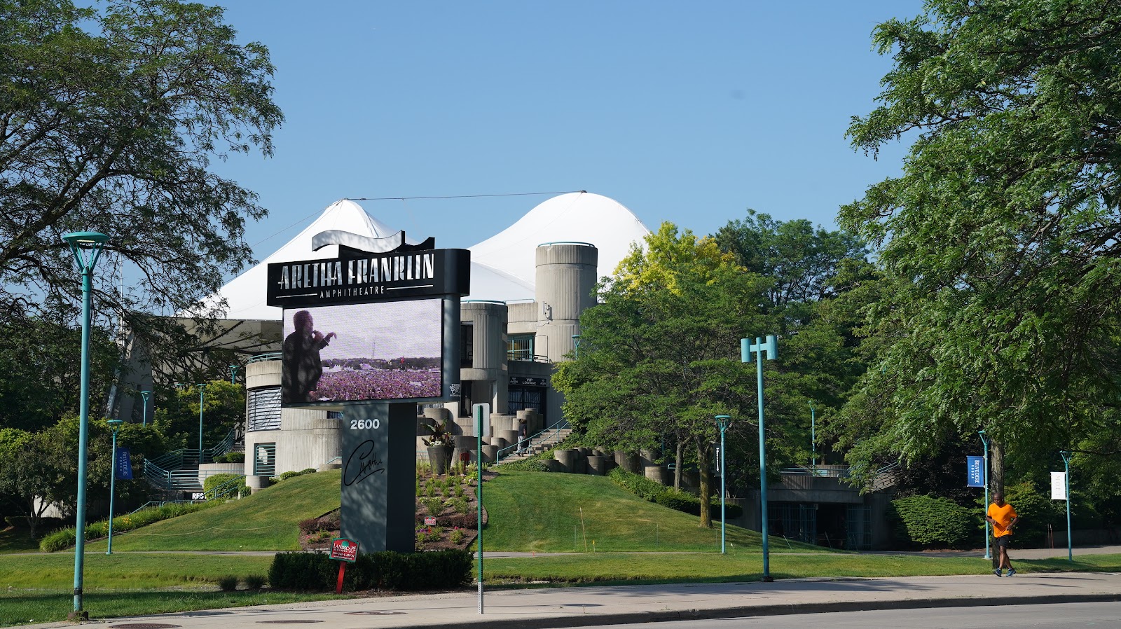 The Aretha Franklin Amphitheatre in Detroit
